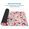 thumbnail image 4 of ZNDUO Large Rubber Mouse Pad Non-slip Desk Mat Vintage Watercolor Heart Doodle Rubber Desk Pad Mousepad Keyboard Pad for Home Office, 15.8" x 29.5", 4 of 9
