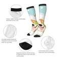 thumbnail image 3 of Naloa Corgi With Towel Ans Slice Cucumber Thigh High Socks Extra Long Stretchy Sock Women Over Knee High Opaque Stocking Daily Wear, 3 of 6