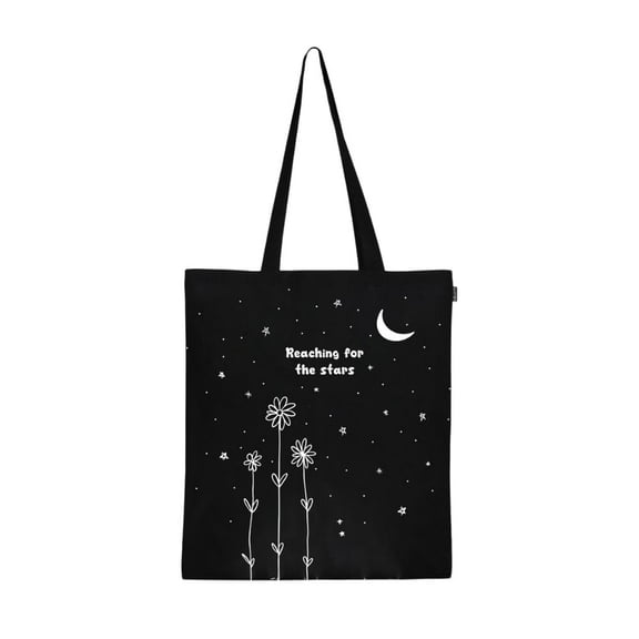 Ecoright Aesthetic Canvas Tote Bag for Women, Reusable Cotton Tote Bag for Grocery, Shopping, Beach & Daily Use