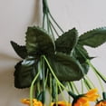 thumbnail image 4 of DEEPCRAFF 2-Pack Yellow Artificial Sunflower Bouquet Plastic Flowers for Indoor Home Decor and Floral Arrangements, 4 of 7