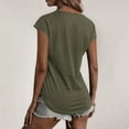thumbnail image 3 of TINZ T-Shirts à Col Rond Uni pour Femmes, Demi-Fermeture à Glissière, Vêtements de Sport, Manches Longues, Tee-Shirts Oversize pour Femmes, 3 of 8