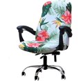 thumbnail image 1 of Computer Office Chair Covers for Stretch Rotating Mid Back Chair Slipcovers Cover ONLY Chair Covers C162 (Green Leaves), 1 of 7