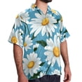 thumbnail image 2 of Daisy Men's Casual Printed Button Down Short Sleeve Spread Collar Beach Shirts for Summer, Unisex, 2 of 6