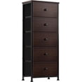 thumbnail image 1 of Comoda Cajonera para Recamara - 5 Cajones De Tela con Parte Superior de Madera y Marco De Acero Plegable - Mueble Organizador con cajonera para Recámara o Sala, 1 of 7