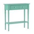 thumbnail image 3 of Leick Coastal Notions Table Console à 1 Tiroir avec Tablette, Vert Kiwi, 3 of 3