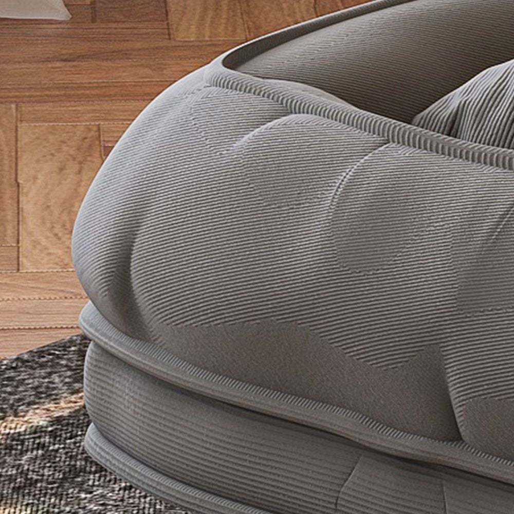 MIDOQIN Human Dog Bed for Adult, Foldable Upholstered Dog Couch Large Pet Sleeper Sofa Bed with 5 Adjustable Positions for Bedroom, Living Room & Reading Corner (Gray)