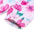 thumbnail image 5 of Baby Girls Flowers Printing Jackets, Spring Autumn Kids Toddler Hooded Windbreaker Casual Coat, 5 of 5