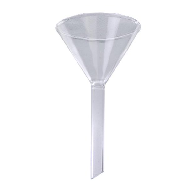 Short Stem Glass Funnel 50mm