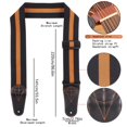 thumbnail image 5 of YongCo Adjustable Guitar Strap with1eatherEnds Shoulder Belt Electric Guitar Strap Belt Shoulder Pad Comfortable to Wear, 5 of 10