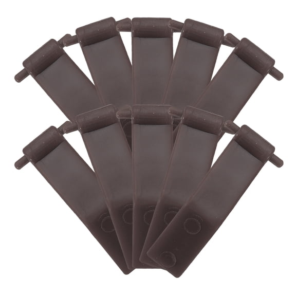 10 Pcs Closure Plush Lined Eyeglasses Holder Lid Button