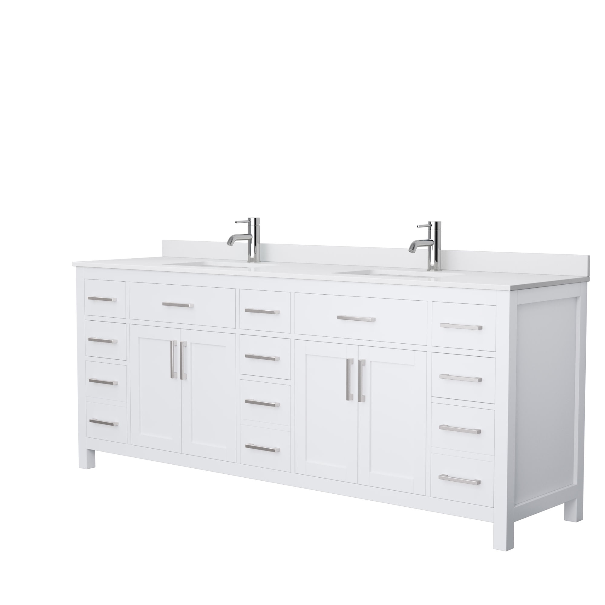 Wyndham Collection Wcgd Unsmxx Beckett 84 Free Standing Double Basin Vanity Set Walmart Com