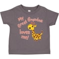 thumbnail image 3 of Inktastic My Great Grandma Loves Me Cute Giraffe Boys or Girls Toddler T-Shirt, 3 of 5