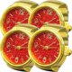 thumbnail image 1 of Reloj Tipo Anillo VentDepot MXYDY-004 4 Piezas Dorado, 1 of 4