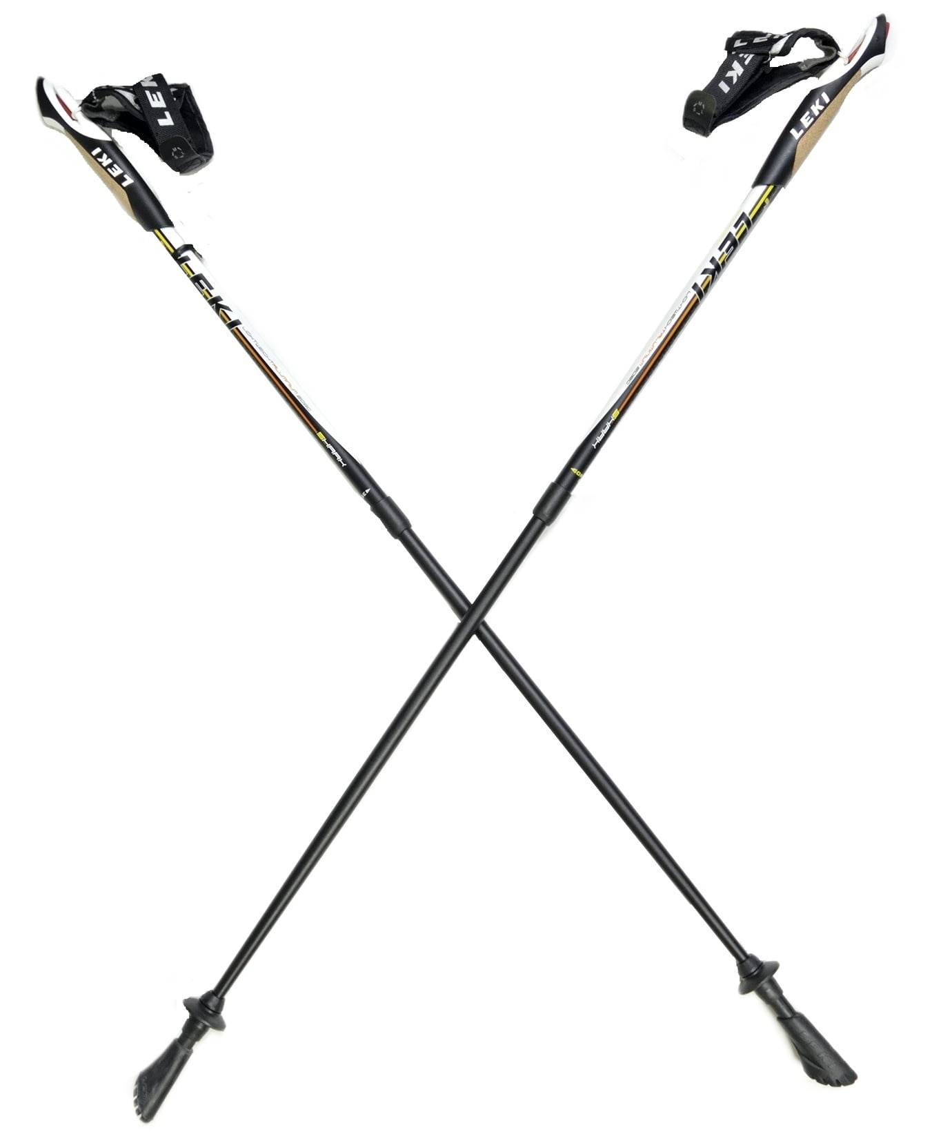 LEKI Nordic Walking Ultra Alu Carbon HTS 6.0 Series Poles Silver