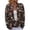 w-Black, variant on JIAYUE Women Cardigan Crew Neck Halloween Skeleton Graphic Button‑Front Long Sleeve Outerwear for Fall Festival