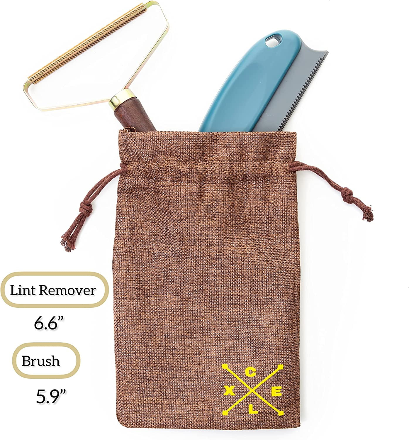 Portable Lint Remover | Brush Fabric Shaver Reusable Double Sided Metal Roller Pet Hair for Carpet & Couch| Sweater Removes Clothes Fuzz Shaver.