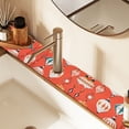 thumbnail image 2 of Yayeee Faucet Mat for Kitchen Sink 14.7" Diatomite Long Splash Guard Pad, Retro Christmas Ornaments Pattern, 2 of 7