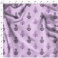 thumbnail image 4 of Soimoi Tissu Satin Modal à Blocs de Feuilles Imprimés au Mètre 42 Pouces de Large, 4 of 5