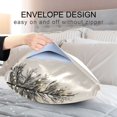 thumbnail image 4 of Yayeee Pillowcase Queen Size Set of 2 Satin Wrinkle Resistant Pillow Case, Hand Drawn Christmas Trees, 4 of 7