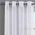 thumbnail image 3 of Royal Tradition Modern 2 Piece Embroidered Sheer Curtains, 3 of 4