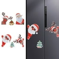 thumbnail image 4 of PULLIMORE 1 Set Christmas Themed Car Magnetic Stickers Santa Claus Reflective Decals Xmas Decorations Soft Glue Refrigerator Sticker, 4 of 7