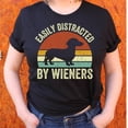 thumbnail image 3 of Dachshund Shirt, Funny Wiener Dog Tee, Retro Dog Lover Gift, Easily Distracted by Wieners, 3 of 4