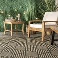 thumbnail image 6 of nuLOOM Leona Modern Geometric Indoor/Outdoor Area Rug, 8' x 10', Leona Charcoal, 6 of 7