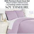 thumbnail image 2 of Neutral Solid Color 3-Piece Duvet Cover Set by Southshore Fine Linens, 2 of 9