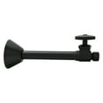 thumbnail image 2 of Westbrass D1114-62 Round Handle Copper Sweat Straight Supply Valve, Matte Black, 2 of 5
