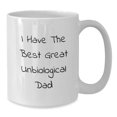 thumbnail image 2 of Funny Unbiological Dad Quotes Gifts for Him, Best Unbiological Dad White Coffee Mug, I Have The Best Great Unbiological Dad Dad Jokes Mug, 2 of 4