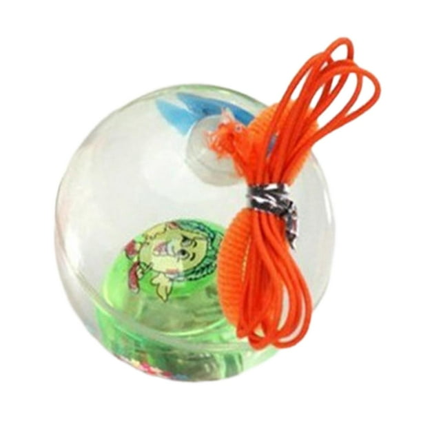 Pelota saltarina, juguetes sensoriales para niños, pequeños regalos para niños, pelota de juguete de goma con cuerda para Estilo B