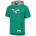 thumbnail image 2 of Men's Mitchell & Ness Kelly Green Philadelphia Eagles Postgame Short Sleeve Hoodie, 2 of 3