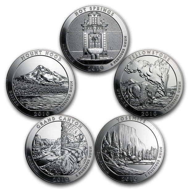 2010-5-coin-5-oz-silver-america-the-beautiful-set-walmart