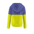 thumbnail image 5 of Mlzmgr Hoodies for Women 1/4 Button Drawstirng Regular Fitted Sweatshirts Color Blocked Casual Sports Shirts, 5 of 6