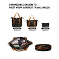 thumbnail image 3 of Expandable Luggage 4 Piece Sets, 20+28" Luggage Travel Suitcase with Duffle Bags, Black, 3 of 11