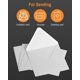 thumbnail image 5 of Paquete de 100 sobres, tamaño C6, 4,5 x 6,4, 130 g/m², para tarjetas de felicitación, invitaciones y tarjetas de cumpleaños, con sello húmedo, solapa puntiaguda, color blanco puro 1, 5 of 5