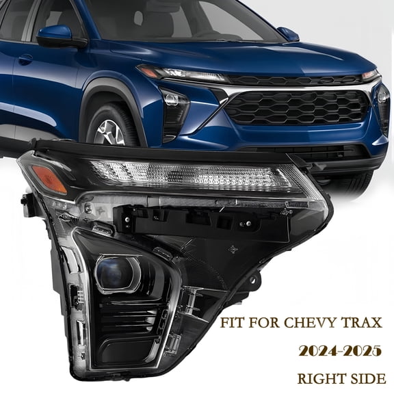 Headlight For 24 2025 Chevy Trax w/o LED DRL Projector Headlamp Passenger Right