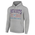 thumbnail image 2 of Unisex Starter Heather Gray New England Patriots Throwback Logo Pullover Hoodie, 2 of 3