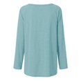 thumbnail image 4 of Long Sleeve Shirts for Women Dressy Casual Crew Neck Hem Flowy Tops Color Block Geometry Printed Oversized Loose Tunic Shirts Graphic Tees for Spring Fall #B06-Orange S, 4 of 5