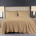 thumbnail image 3 of SCI Luxury 4PC Sheet set 800 Thread Count Bedsheets pure Egyptian Cotton Twin XL Size Sateen Weave Hotel Sheets Fits Mattress Upto 12" Inch Deep Pocket ( Taupe ), 3 of 5