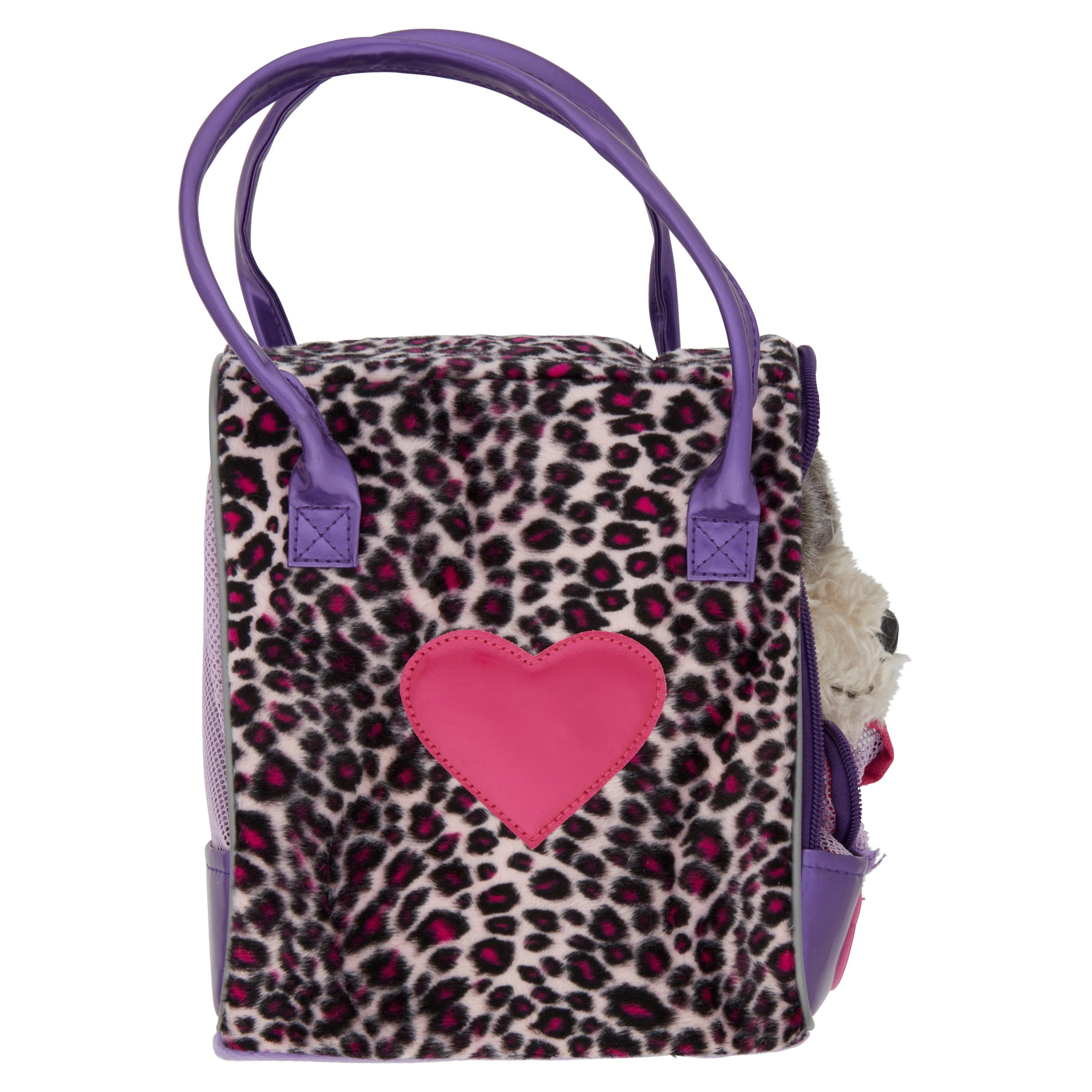Pucci Pups Purple Animal Print Glam Bag & Schnauzer 3 Years+, 3 count