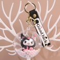 thumbnail image 1 of Sanrio-Llavero de bola acrílica de Anime Kuromi para mujer, llavero de Pvc, colgante de bolso, modelo, adornos móviles, regalo para niños, 1 of 4