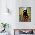 thumbnail image 3 of COMIO Gustav Klimt Garden Cat Wall Art - Klimt Flowers Cat Wall Art Prints - Black Cat Klimt Art - Klimt Floral Cat Canvas Print - Klimt Cat Poster - Klimt Garden Cat Wall Decor, 3 of 4