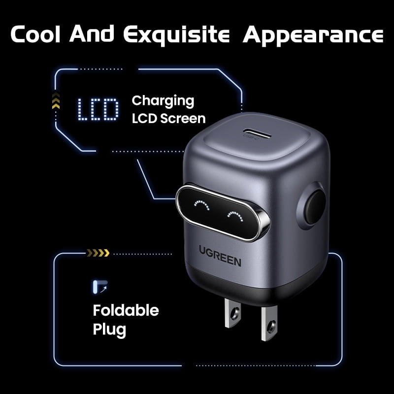UGREEN Uno2 30W USB C Robot Charger, Gray