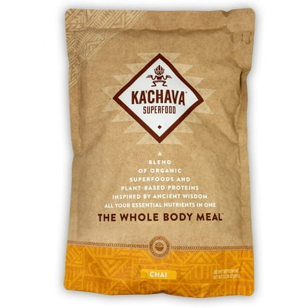 Ka'Chava Meal Replacement Shake - A Blend of Organic Superfoods and Plant-Based Protein - The Ultimate All-In-One Whole Body Meal. 15 meals per bag. (Chai), 32.2757 Ounce