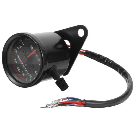 TABLETREANDS 1Pack Multi-functional Design Motorcycle Tachometer with Speed Measurement