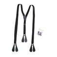 thumbnail image 2 of Tirantes elásticos para hombre, accesorios de vestir, formales e informales. Negro, 2 of 9