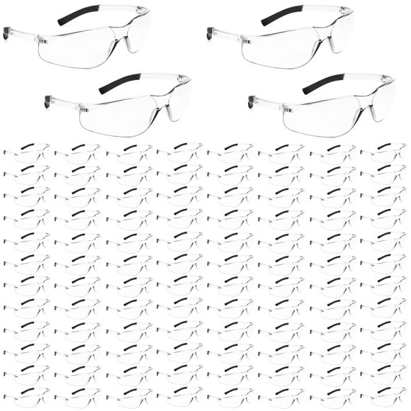 Gafas de seguridad Salfboy, paquete de 100, gafas transparentes ANSI Z87.1