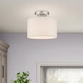 thumbnail image 4 of Blossom - 1 Light Small Semi-Flush Mount In Transitional Style-8.5 Inches Tall and 10 Inches Wide-Brushed Nickel Finish, 4 of 7