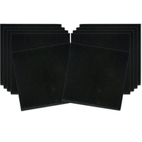 Slab Dream Lab 12"X12" Slab Lite Baseplate for All Major Building Bricks and Blocks (Black, 10-Pack)